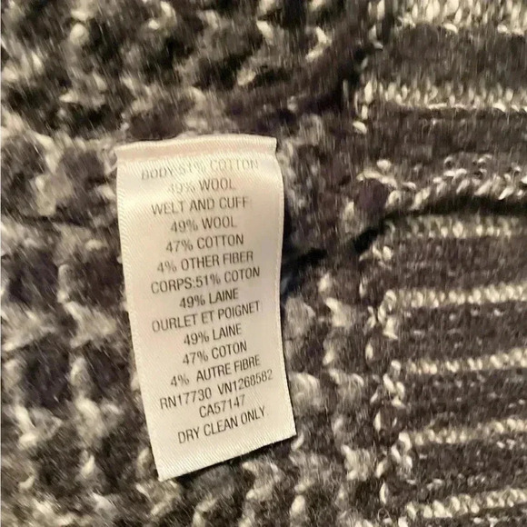 Rag and Bone x Neiman "Marcus" midweight grey black  speckled button cardigan S - Picture 5 of 5